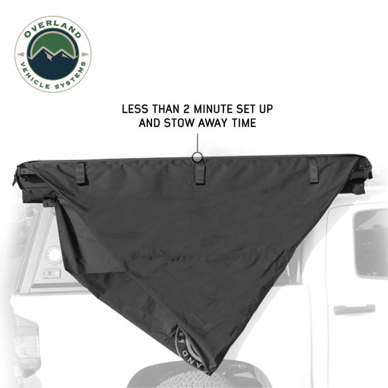 XD Nomadic Self-Deploying 90 Degree Awning with Lights and Black Out Fabric