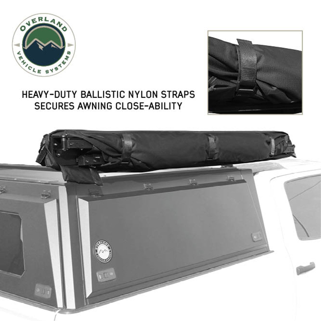 XD Nomadic Self-Deploying 90 Degree Awning with Lights and Black Out Fabric