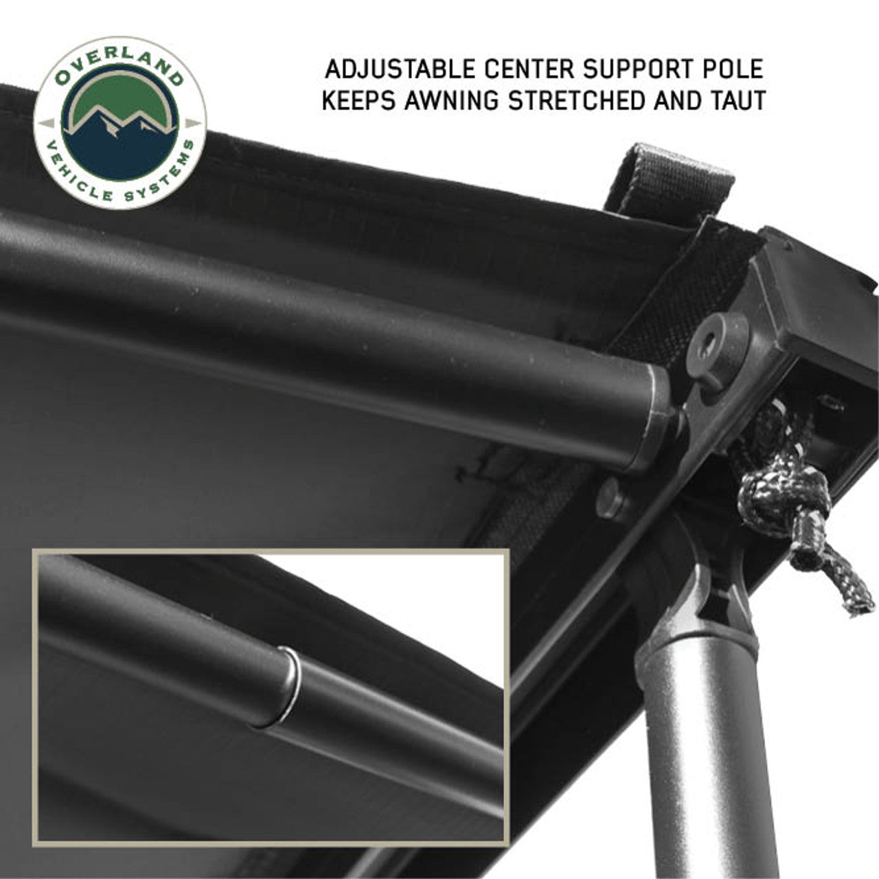 XD Nomadic Self-Deploying 90 Degree Awning with Lights and Black Out Fabric