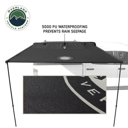 XD Nomadic Self-Deploying 90 Degree Awning with Lights and Black Out Fabric