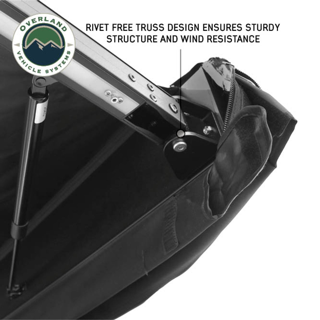 XD Nomadic Self-Deploying 90 Degree Awning with Lights and Black Out Fabric