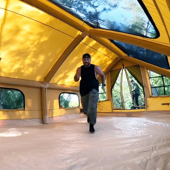 RBM Outdoors Panda Large - Inflatable tent for 2-6 person (Sunny Beige)