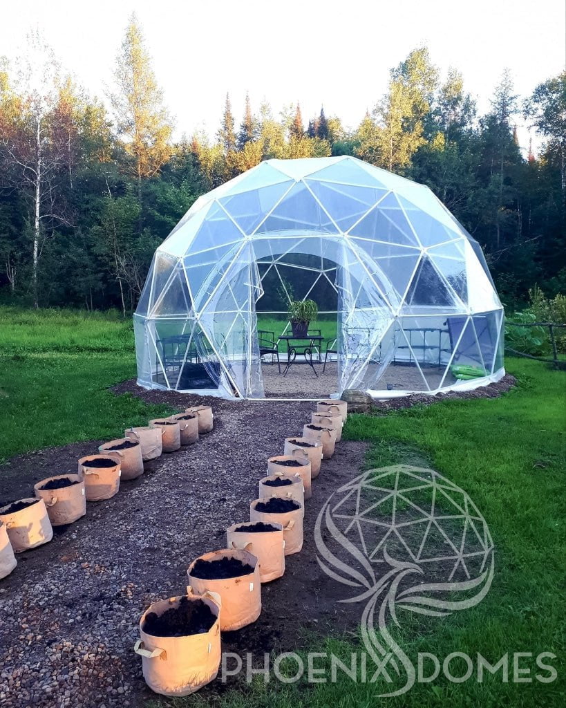 Phoenix Domes Dome 20'/6m Greenhouse Dome | Clear Geodesic Dome | Phoenix Domes