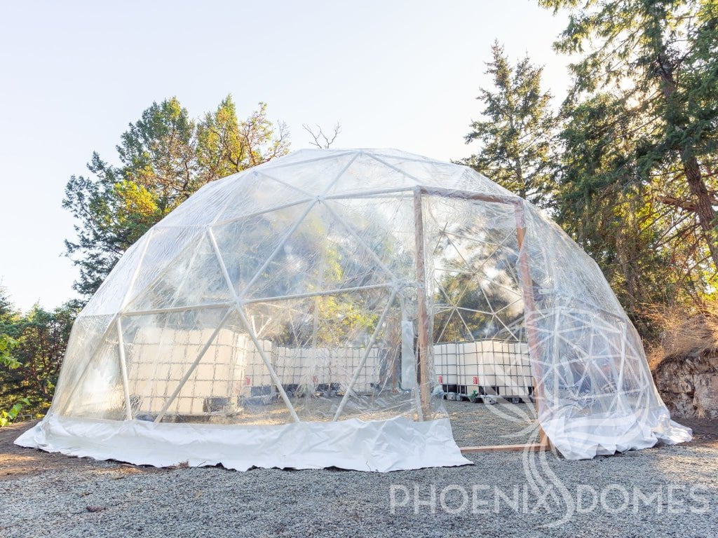 Phoenix Domes Dome 30'/9m Greenhouse Dome | Clear Geodesic Dome | Phoenix Domes