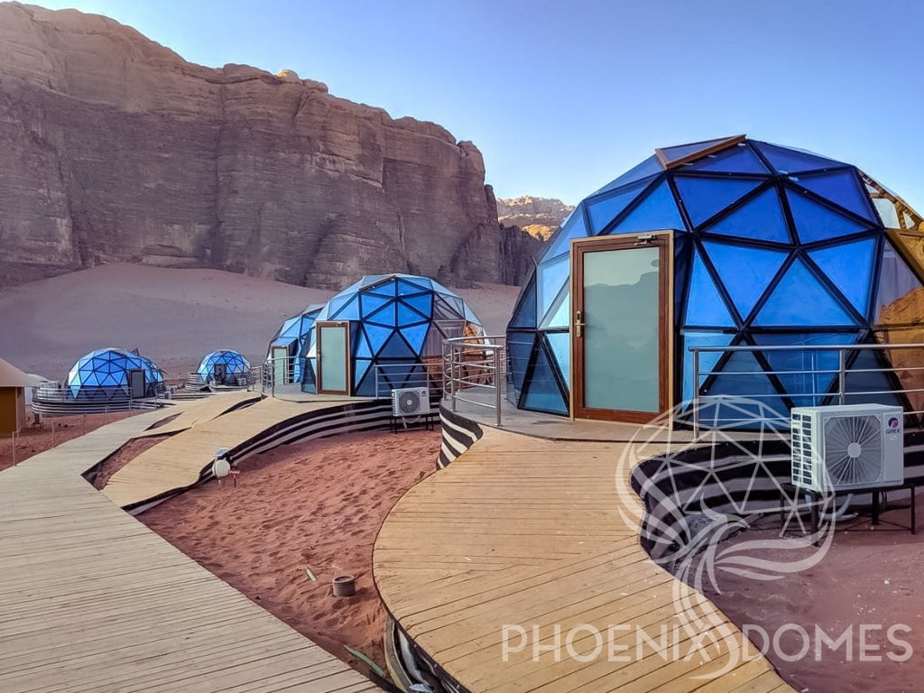 Phoenix Domes Dome 6m/20' Glass Dome | Glass Panel Geodesic Dome | Phoenix Domes