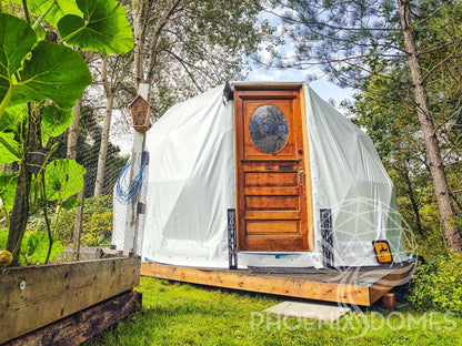 Phoenix Domes Dome Medium Frame / White DELUXE | 16' (5m) 4- Season Glamping Dome Package | Phoenix Domes