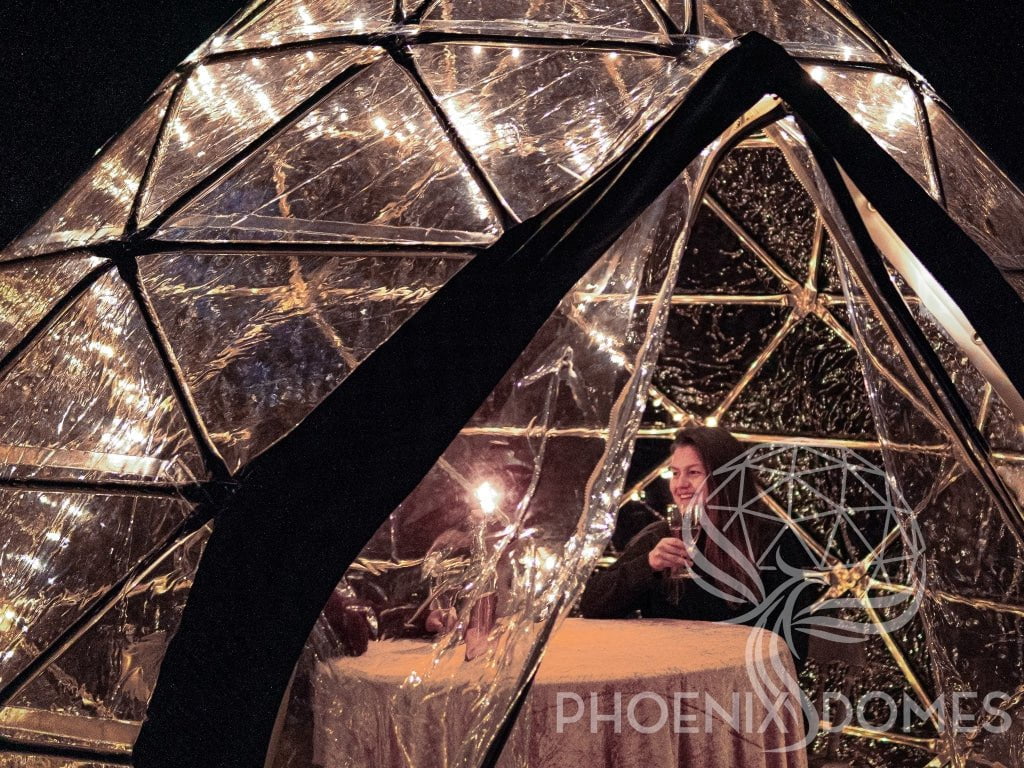 Phoenix Domes Zome Patio Zome | Clear Geodesic Dome | Phoenix Domes