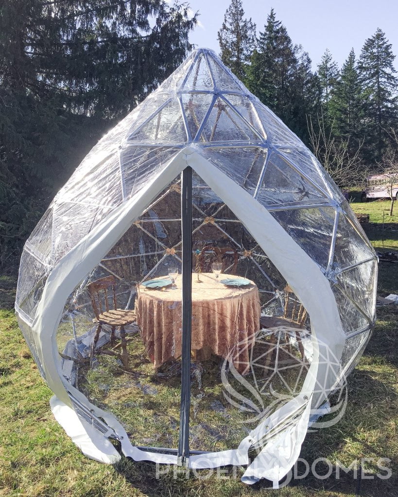 Phoenix Domes Zome Patio Zome | Clear Geodesic Dome | Phoenix Domes