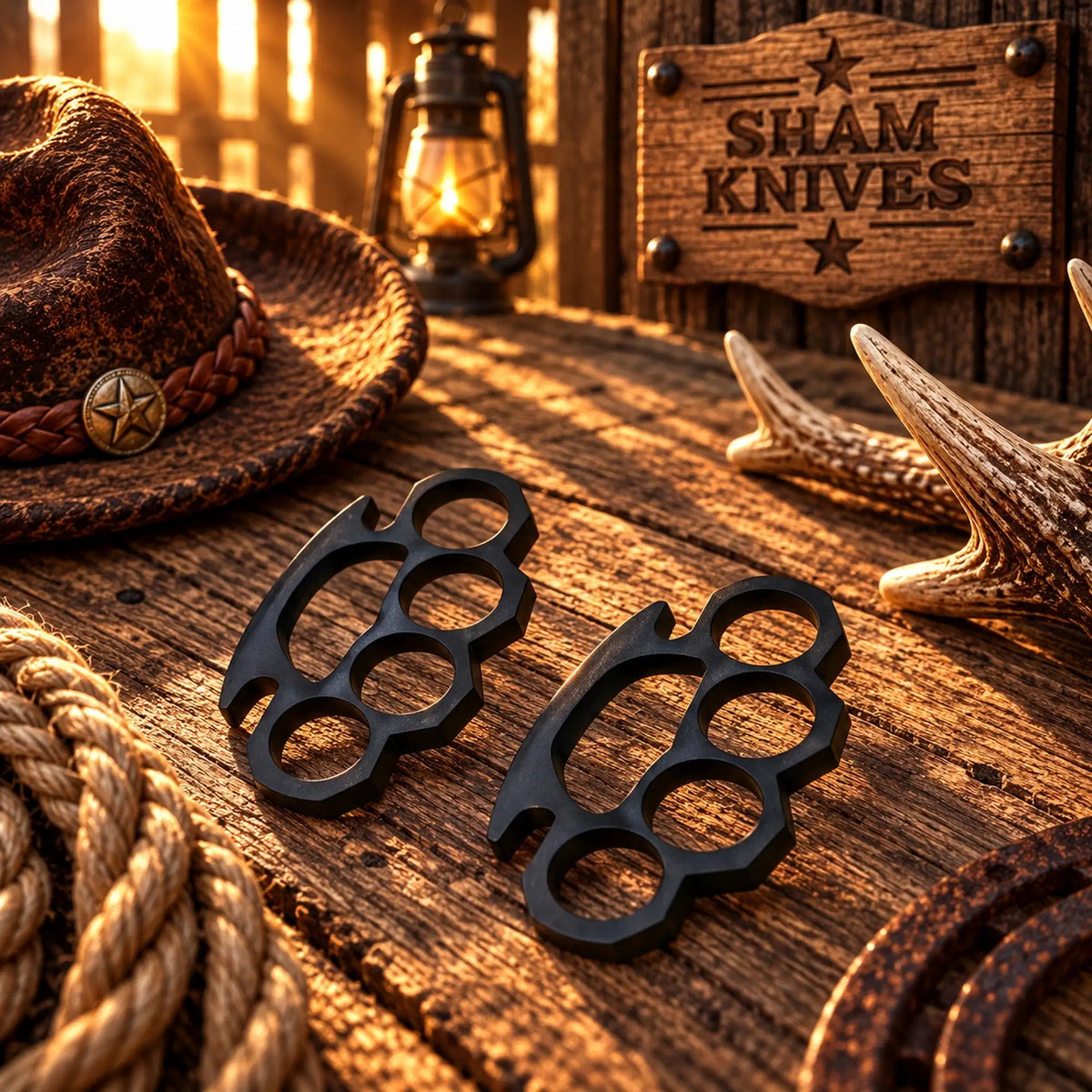 Premium 2-Piece Hand-Cast Black Knuckle Collectible Set