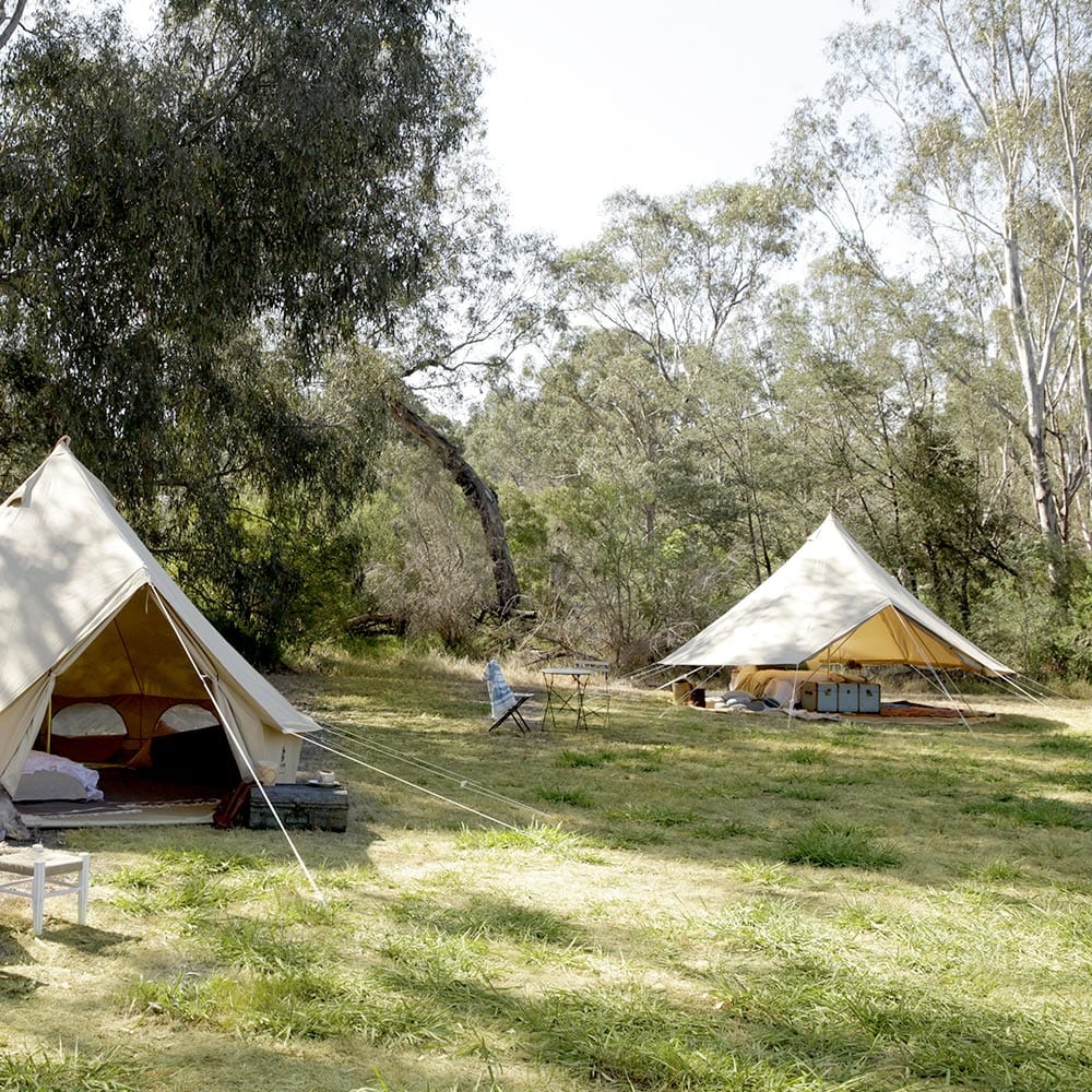 canvas camp bell tent 8 Person Tent Psyclone Tents