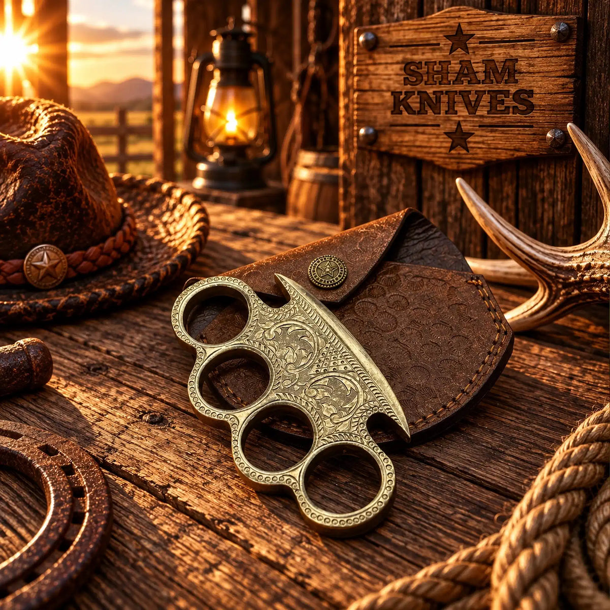 Royal Grip Premium Engraved Brass Knuckle – Handmade Display Piece