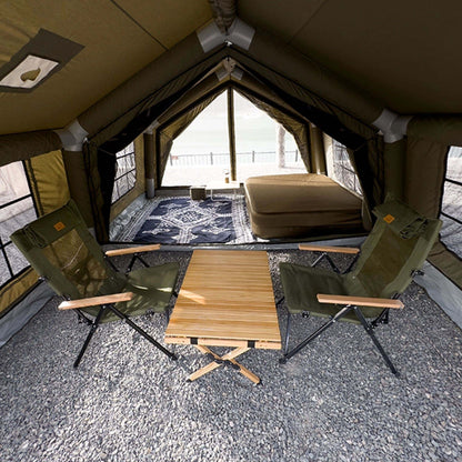 Coody 17.2 | RBM Outdoors (Koala 7) Forest Green + Stove Caminus M - Inflatable Tents with Stove