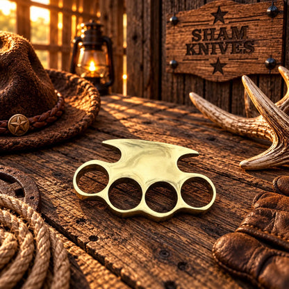Spartan Guardian Solid Brass Knuckles – Legendary Collectible