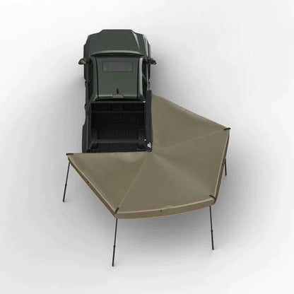 Tuff Stuff Overland Awning Passenger Side / Compact / Without Annex Room 270 Degree Awning - Olive | Tuff Stuff Overland