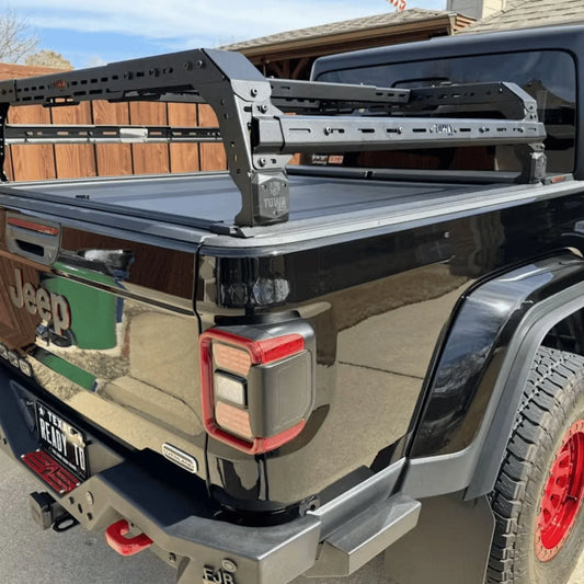 TUWA PRO Shiprock Universal Mid Height Bed Rack for T-Slot Rails for Nissan Frontier