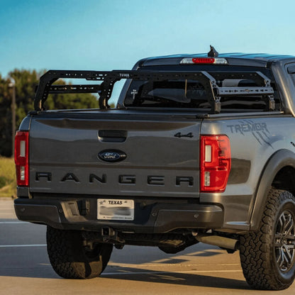 TUWA PRO Shiprock Universal Mid Height Bed Rack for T-Slot Rails for Nissan Frontier