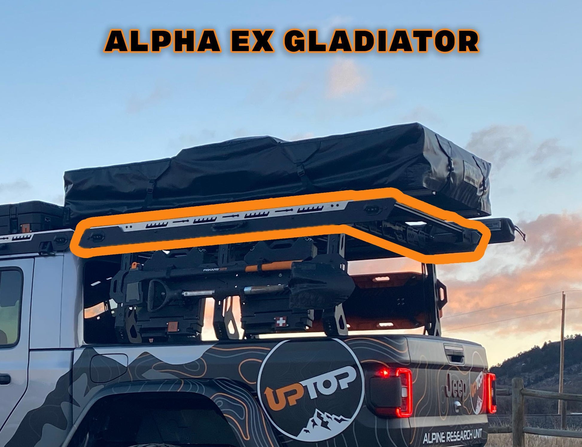 upTOP Overland Overland Cap Rack upTOP Overland | Alpha eX Jeep Gladiator Cap Rack
