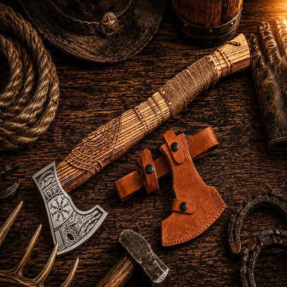 Viking Battle Axe for Sale – Hand Forged Norse Viking Axe