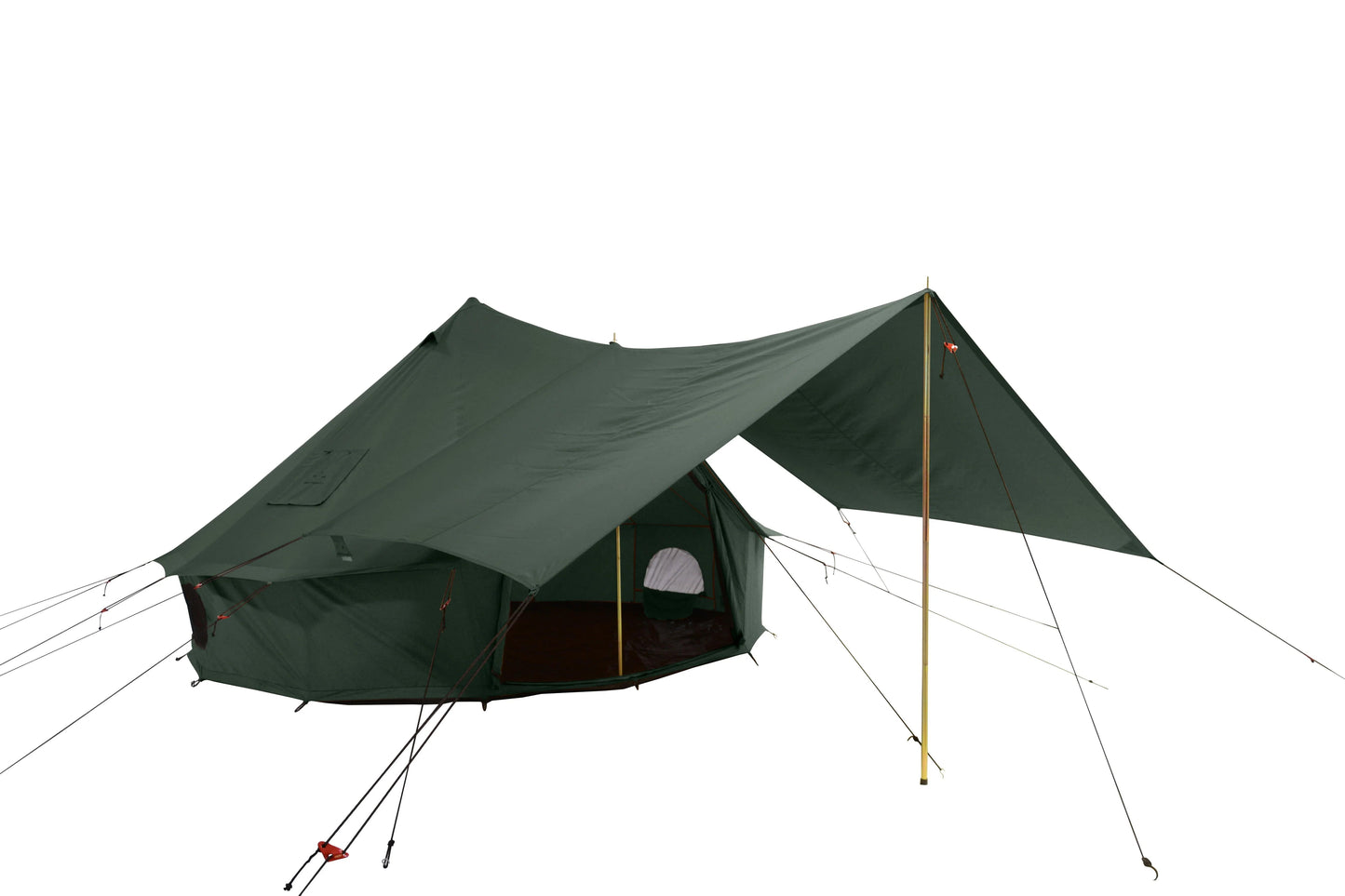 White Duck Outdoors Canvas Tent Accessories Forest Green Awning for for White Duck Outdoors Regatta and Avalon Canvas Bell Tents