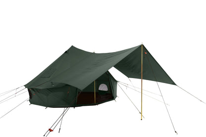 White Duck Outdoors Canvas Tent Accessories Forest Green Awning for for White Duck Outdoors Regatta and Avalon Canvas Bell Tents