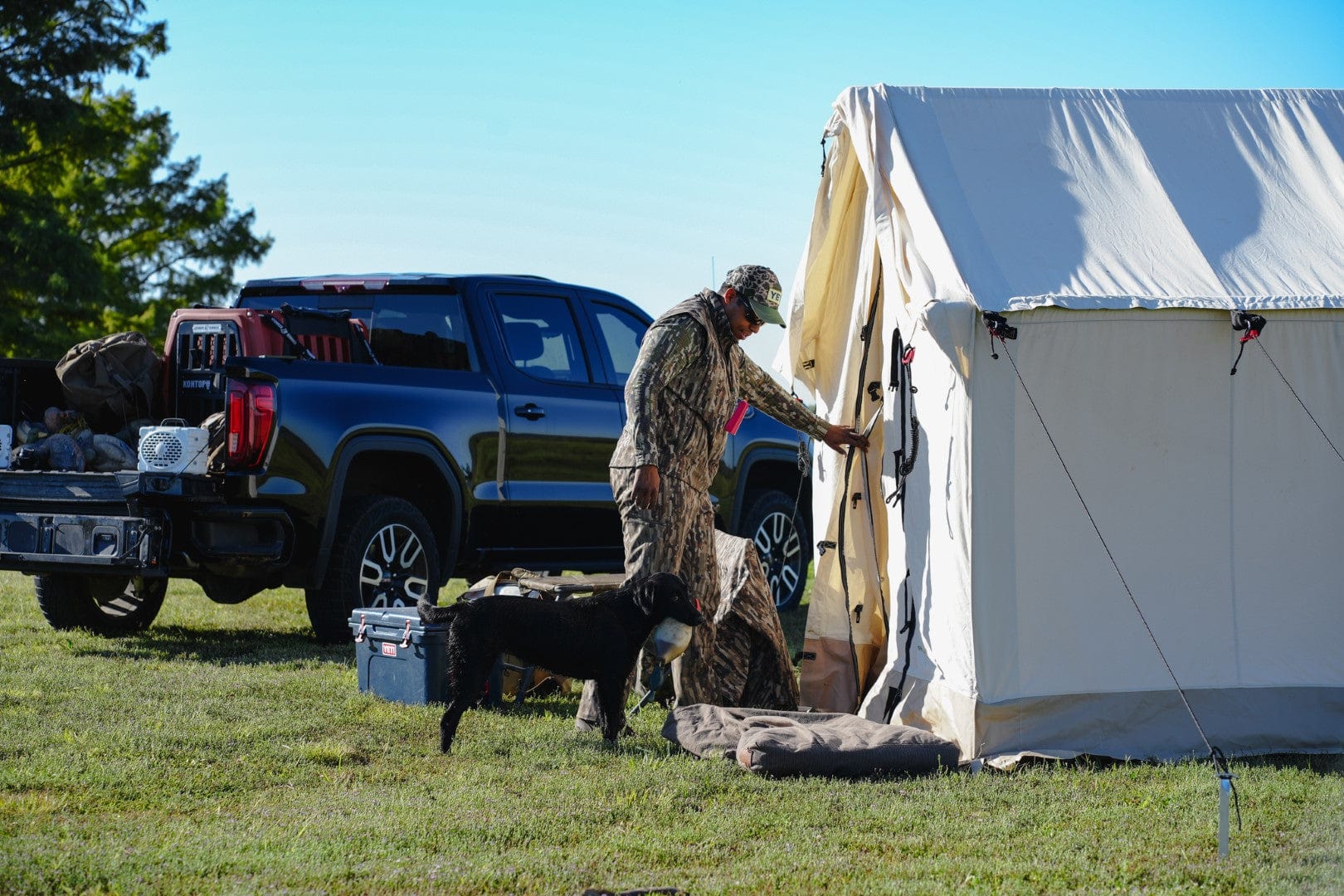 10x12 canvas wall outlet tent