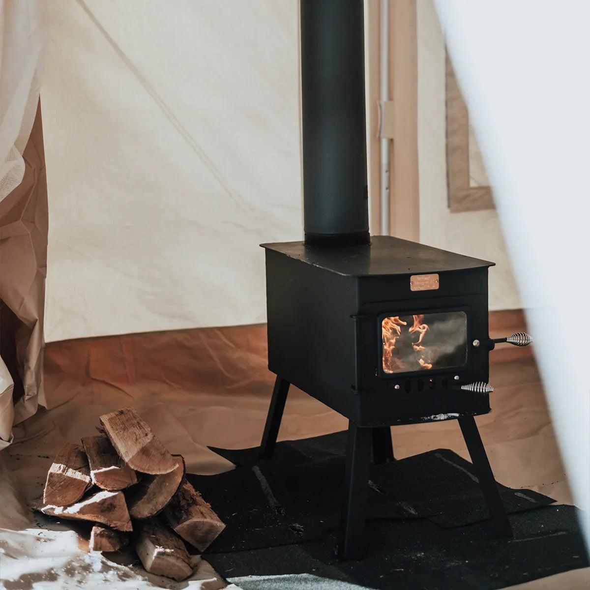 tent stove heater North Woods Fabrication Woodsman XL Stove Kit
