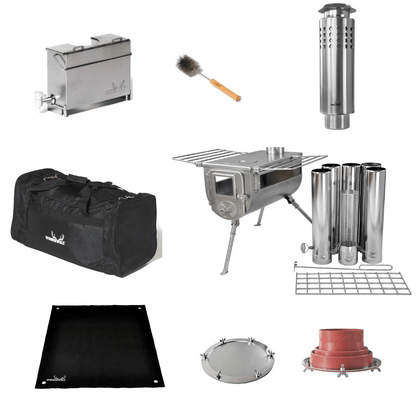 Winnerwell Camp Kitchen Woodlander View Woodlander Bundle | Hot Tent Kit for Wall and Bell Tents | Winnerwell