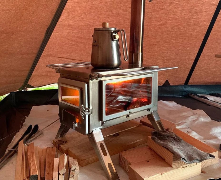 tent wood burning stove Winnerwell 'Hot Tent' Nomad View Portable Wood Stove Bundle – Live More Outside