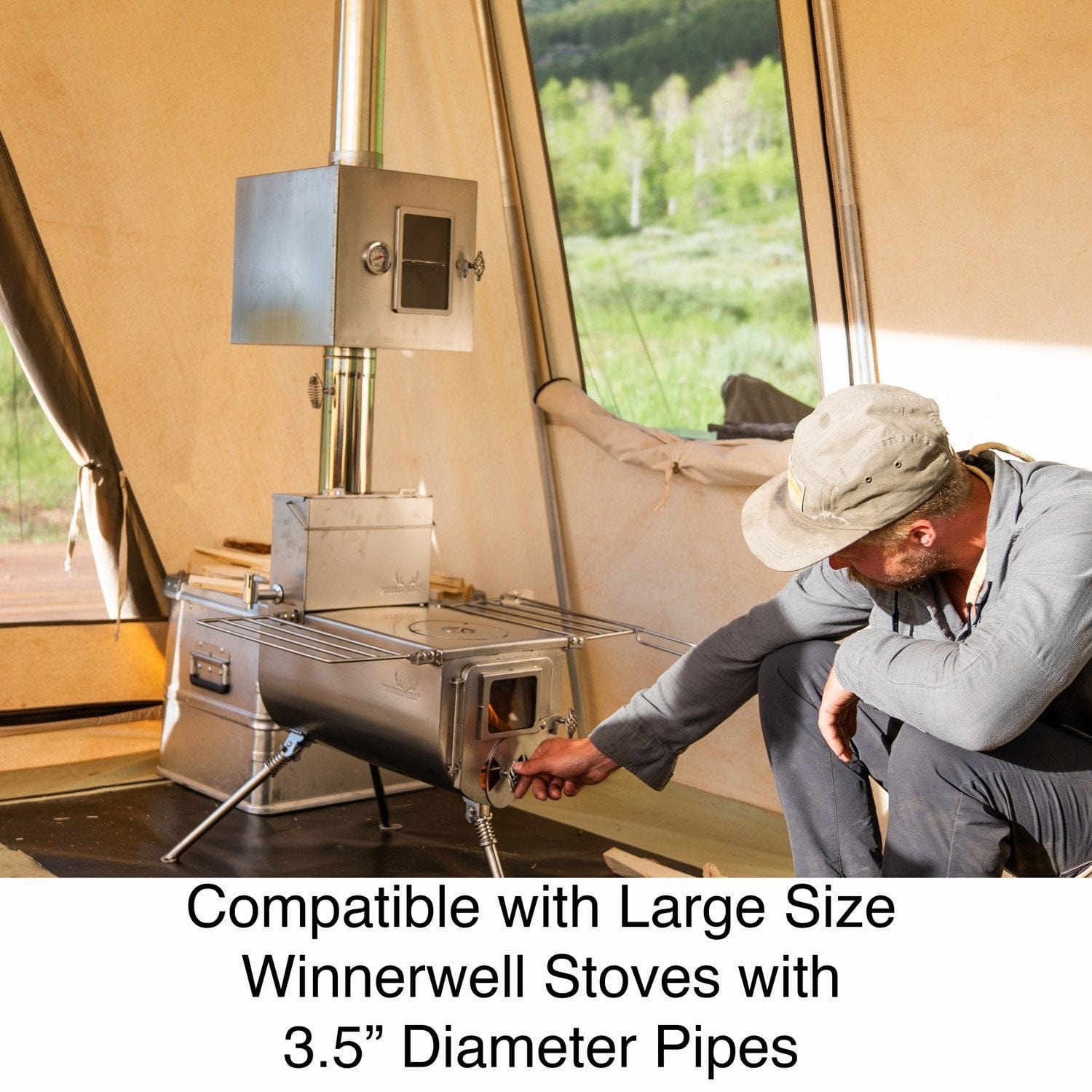 tent with oven Winnerwell - Pipe Oven