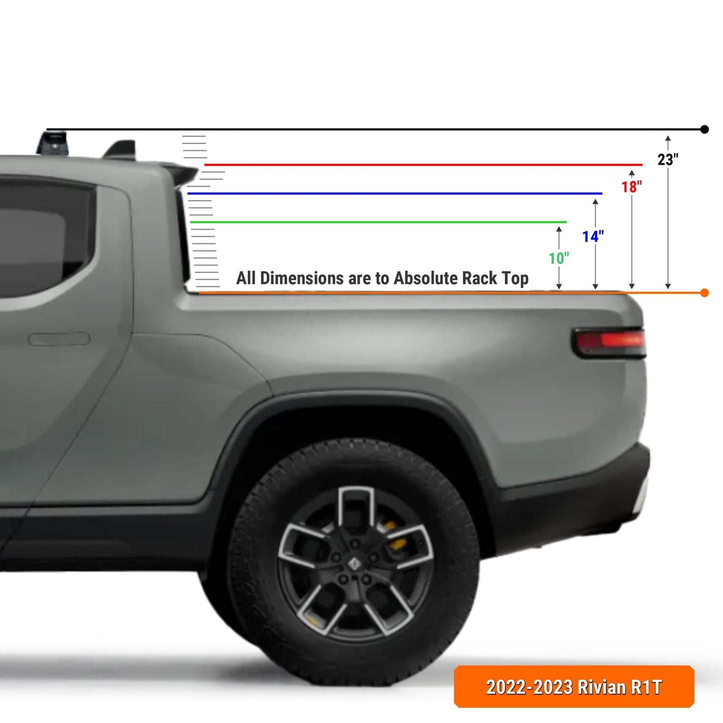 XTR3 Bed Rack for Rivian R1T