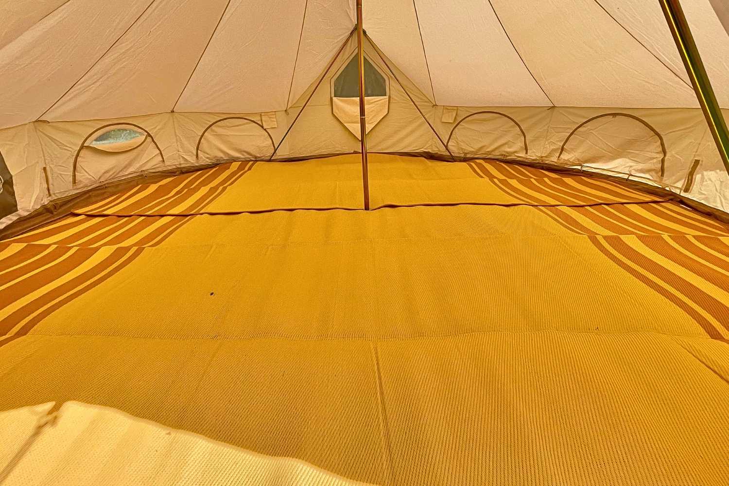 Striped Bell Tent Floor Matting