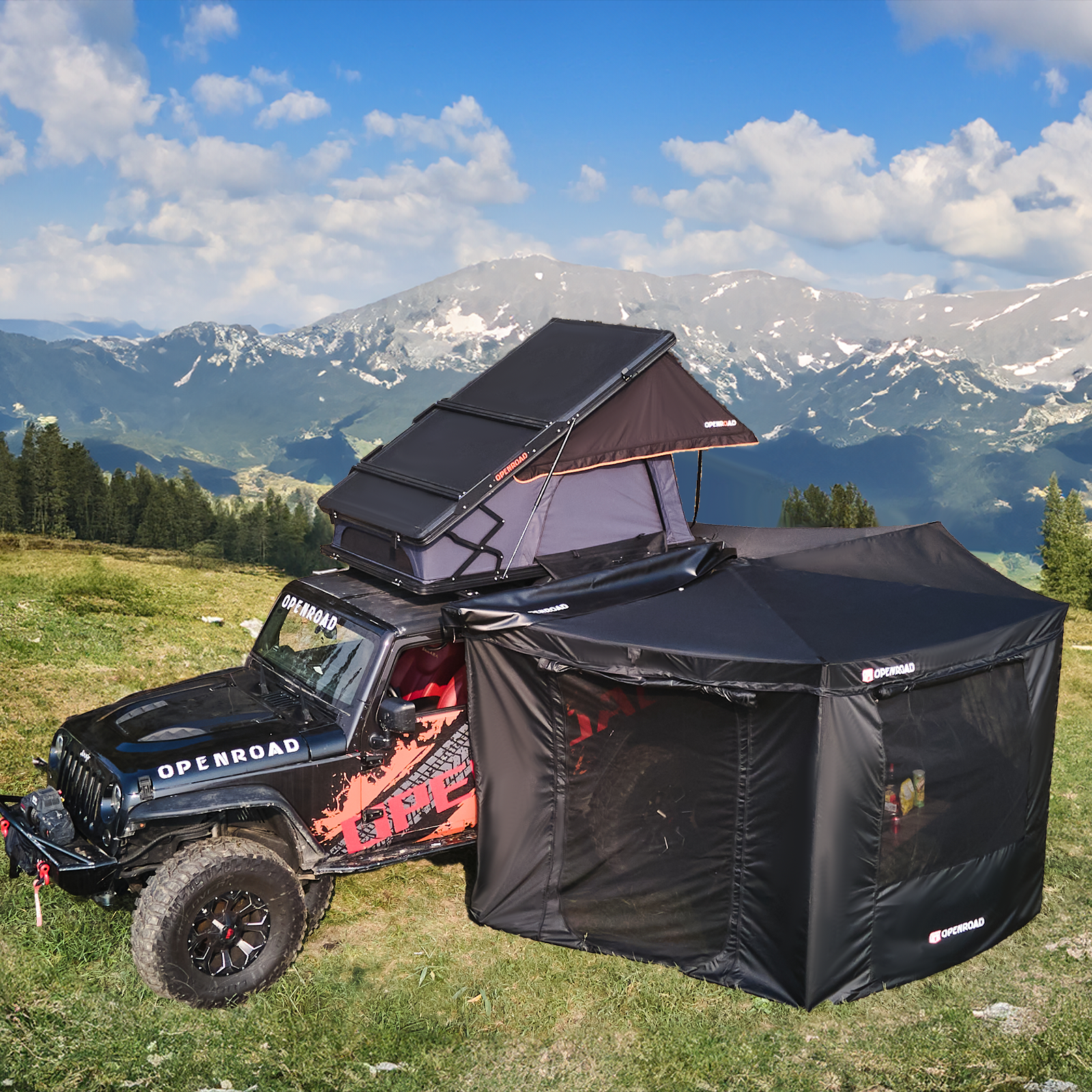 batwing tent OPENROAD 270 DEGREE FREESTANDING BATWING AWNING awning preorder